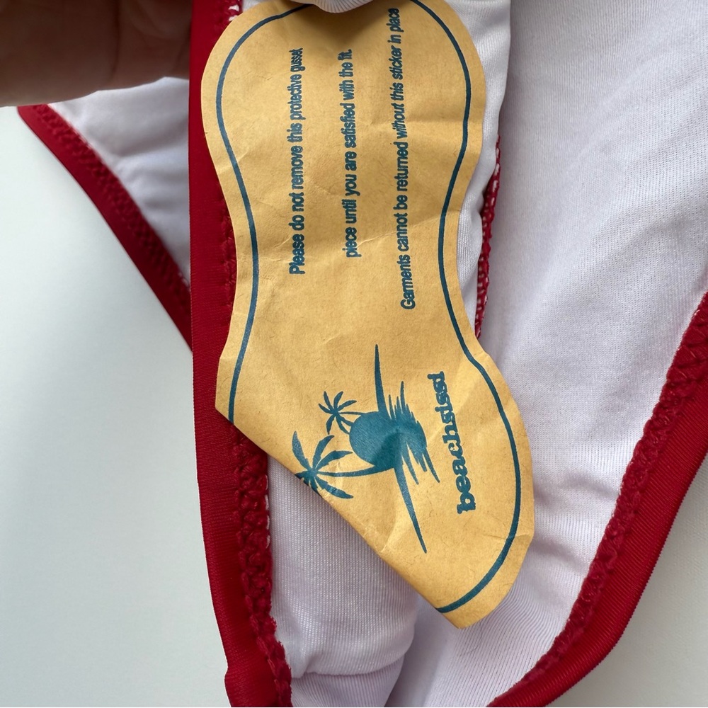 Beachsissi Fashion Wine Red Halter Neck Tankini Set - Picture 8 of 15